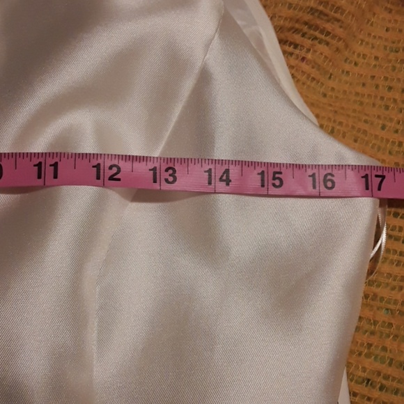 Jeweled Neck Satin Dress - Chetta B. - Picture 7 of 8